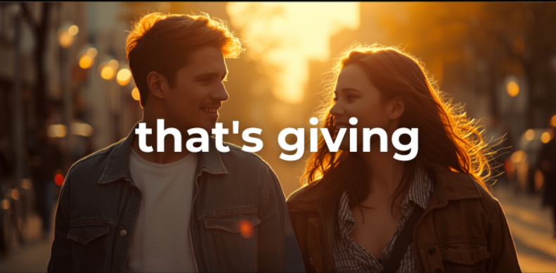 "that's giving"の意味とは？雰囲気・エネルギーを表す英語スラングが留学の恋愛で使えた話